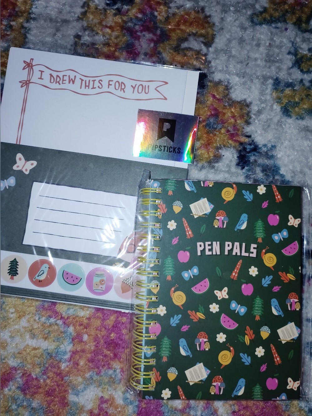 Pipsticks Camp Set Pen Pals 🖋️ Book & Letter Writing Kit 🆕